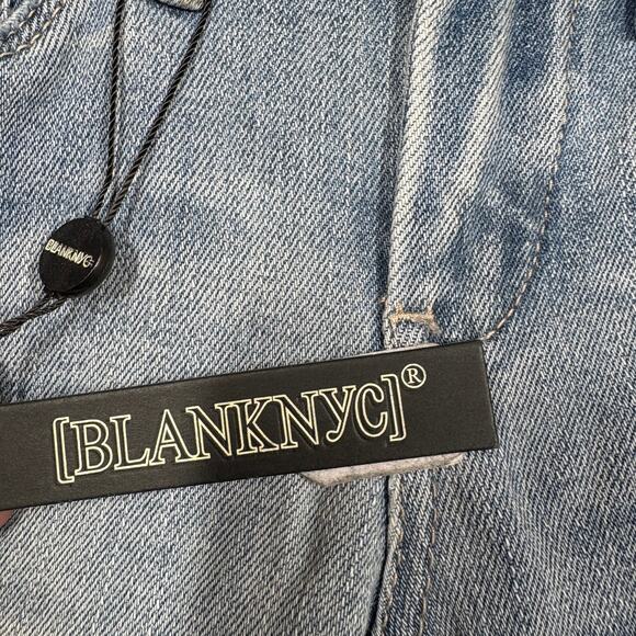 BlankNyc Womens Size 24 Distressed Flower Skinny Jeans Blue Washed Cotton Blend - Picture 8 of 11